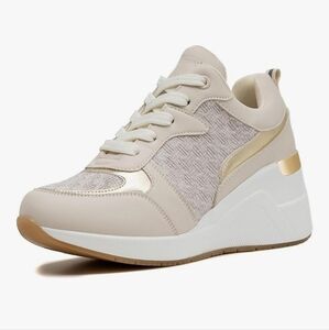 ANJOUFEMME High Heel Wedge Sneakers